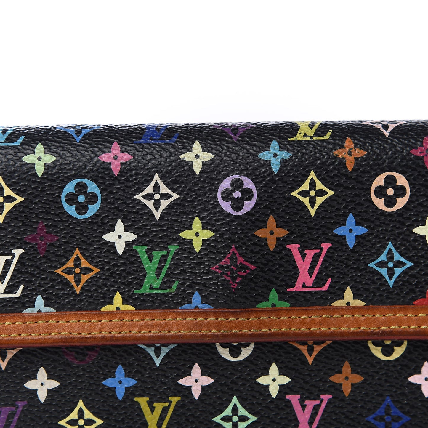 Monogram Multicolor Porte Tresor International Wallet Black