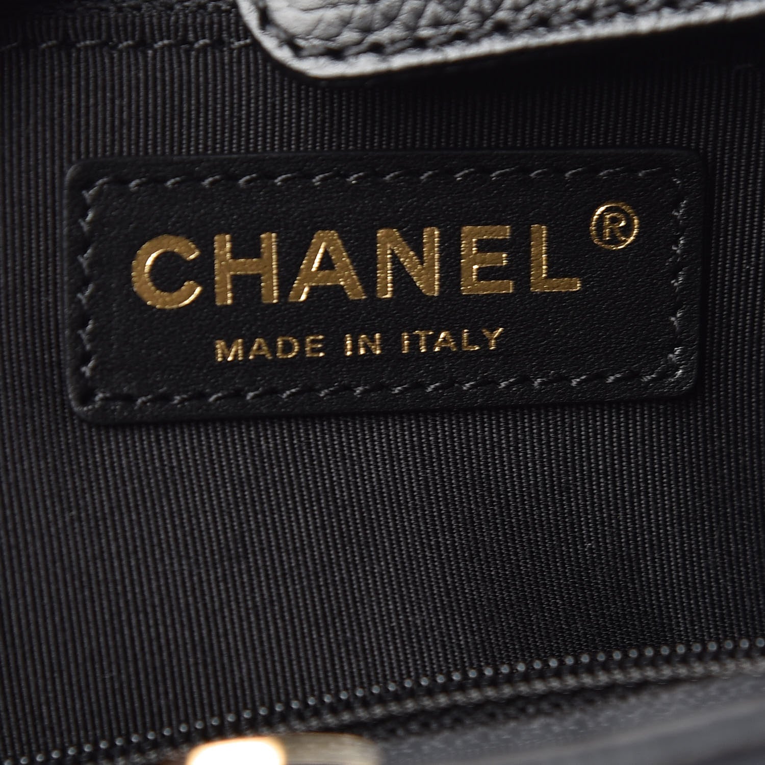 Chanel Calfskin Cerf Executive Shopper Tote Black 9 of 12