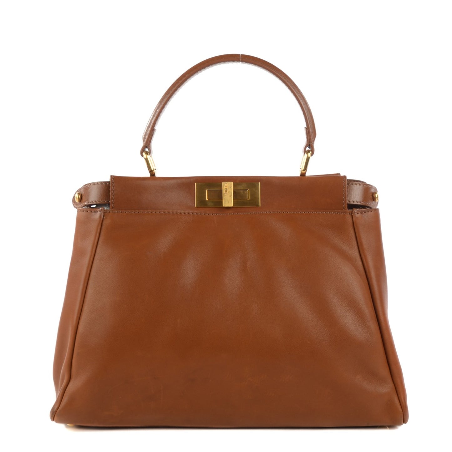 Vitello Saddle Medium Peekaboo Iconic Satchel Siena