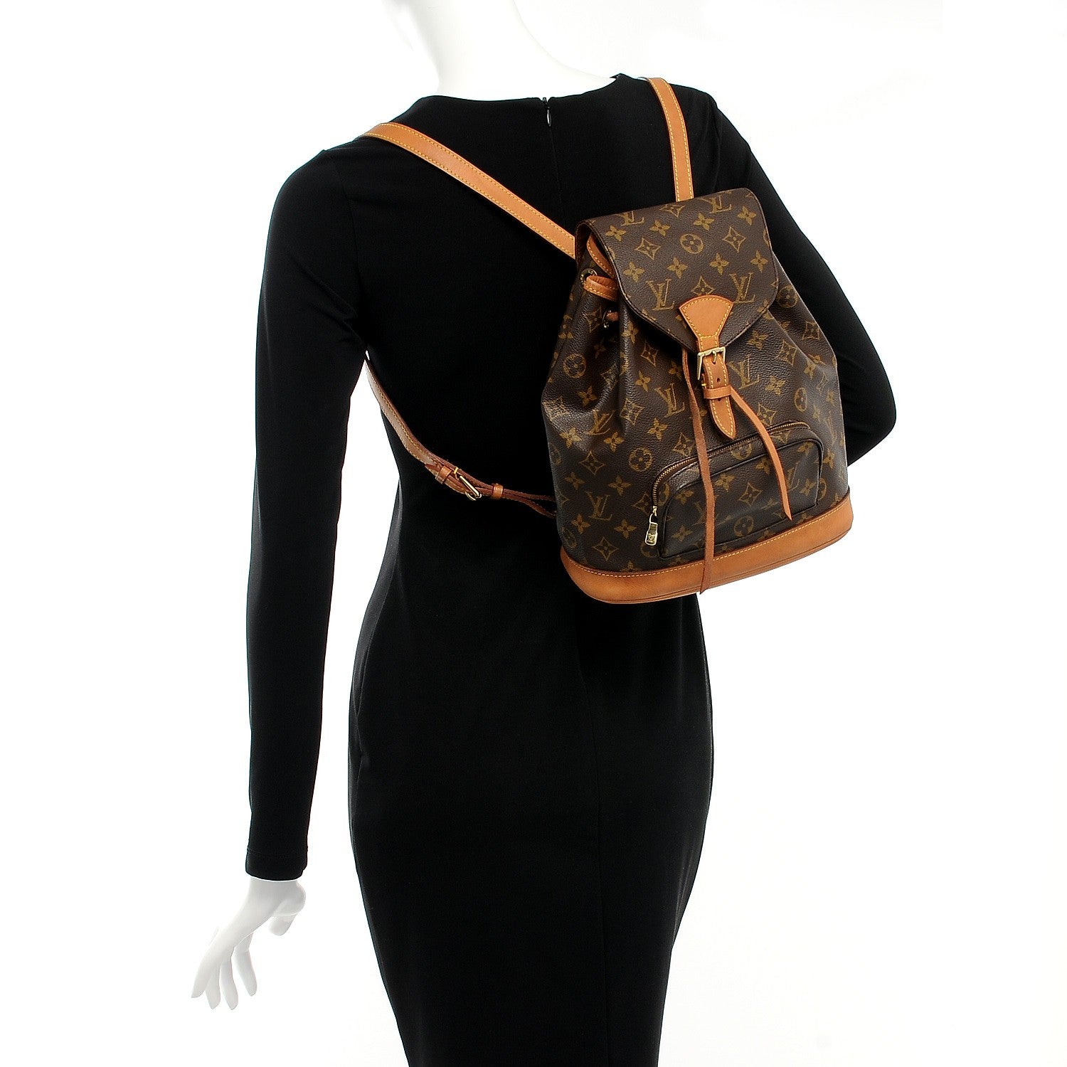 Louis Vuitton Monogram Montsouris MM Backpack 2 of 9