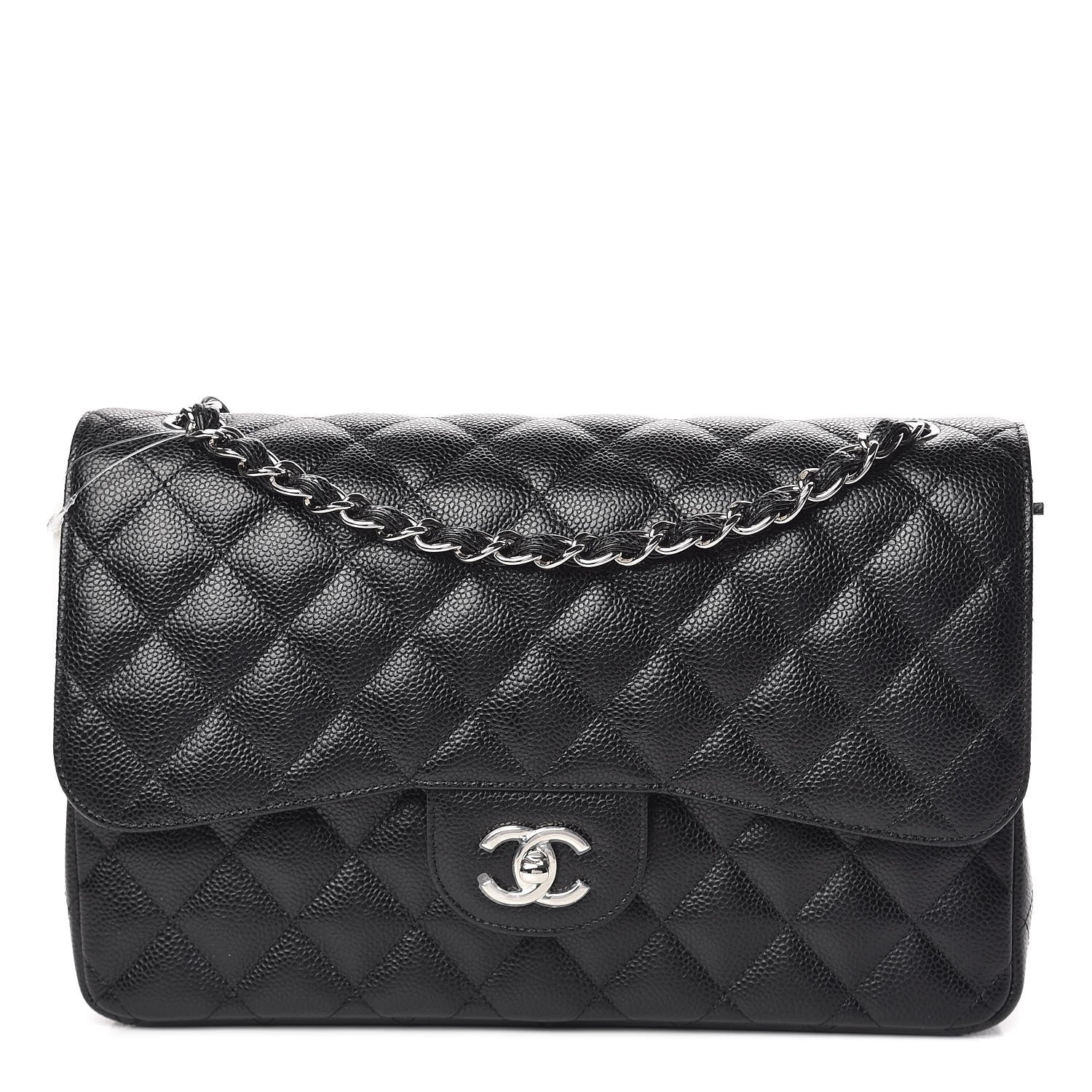 Chanel Caviar Quilted Jumbo Double Flap Black 1 of 11