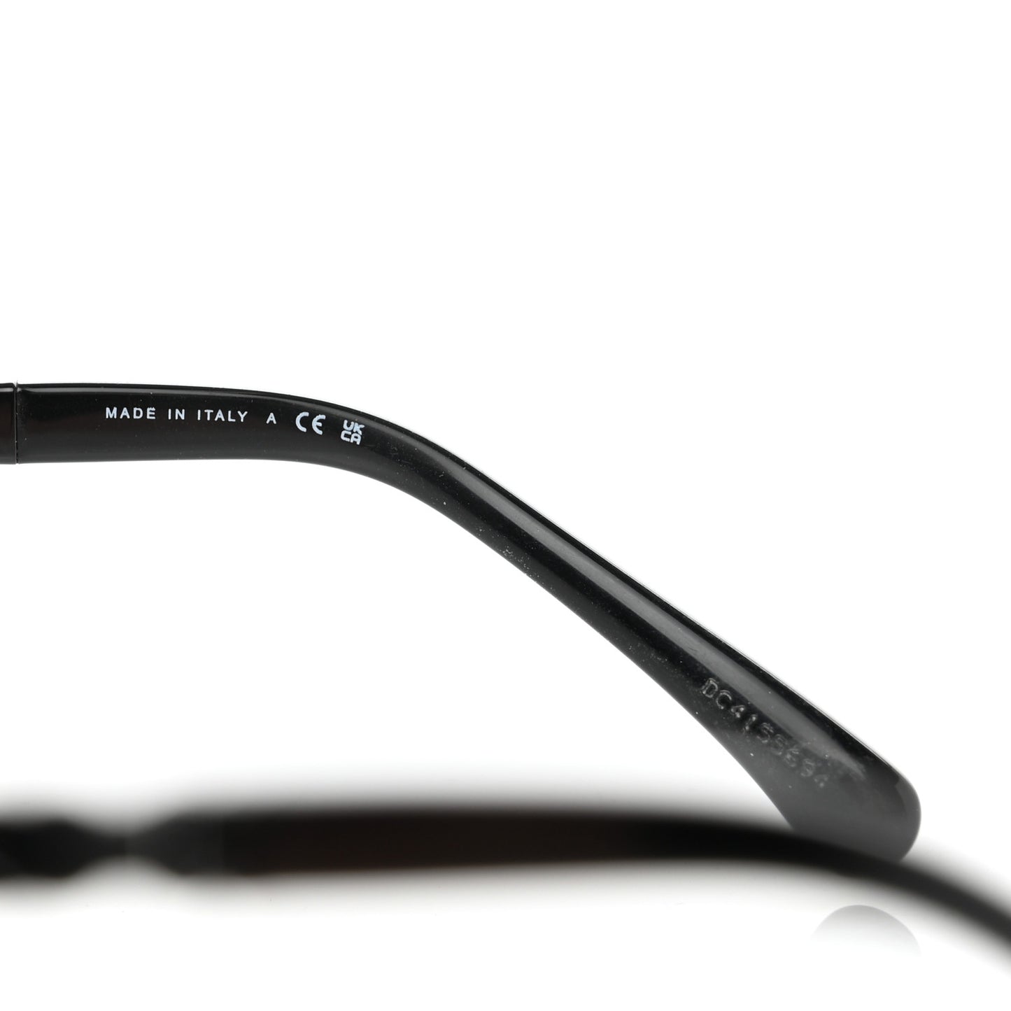 Metal Calfskin Round Chain Sunglasses 4265-Q Black
