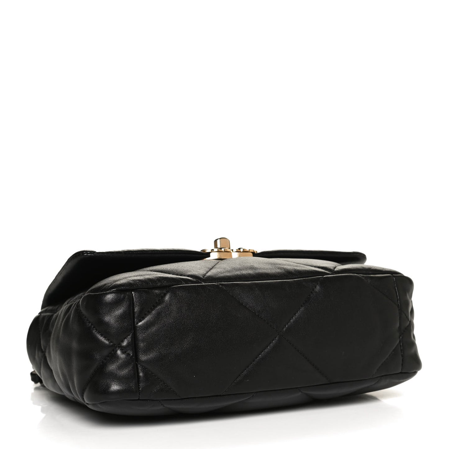 Lambskin Quilted Medium Chanel 19 Flap Black