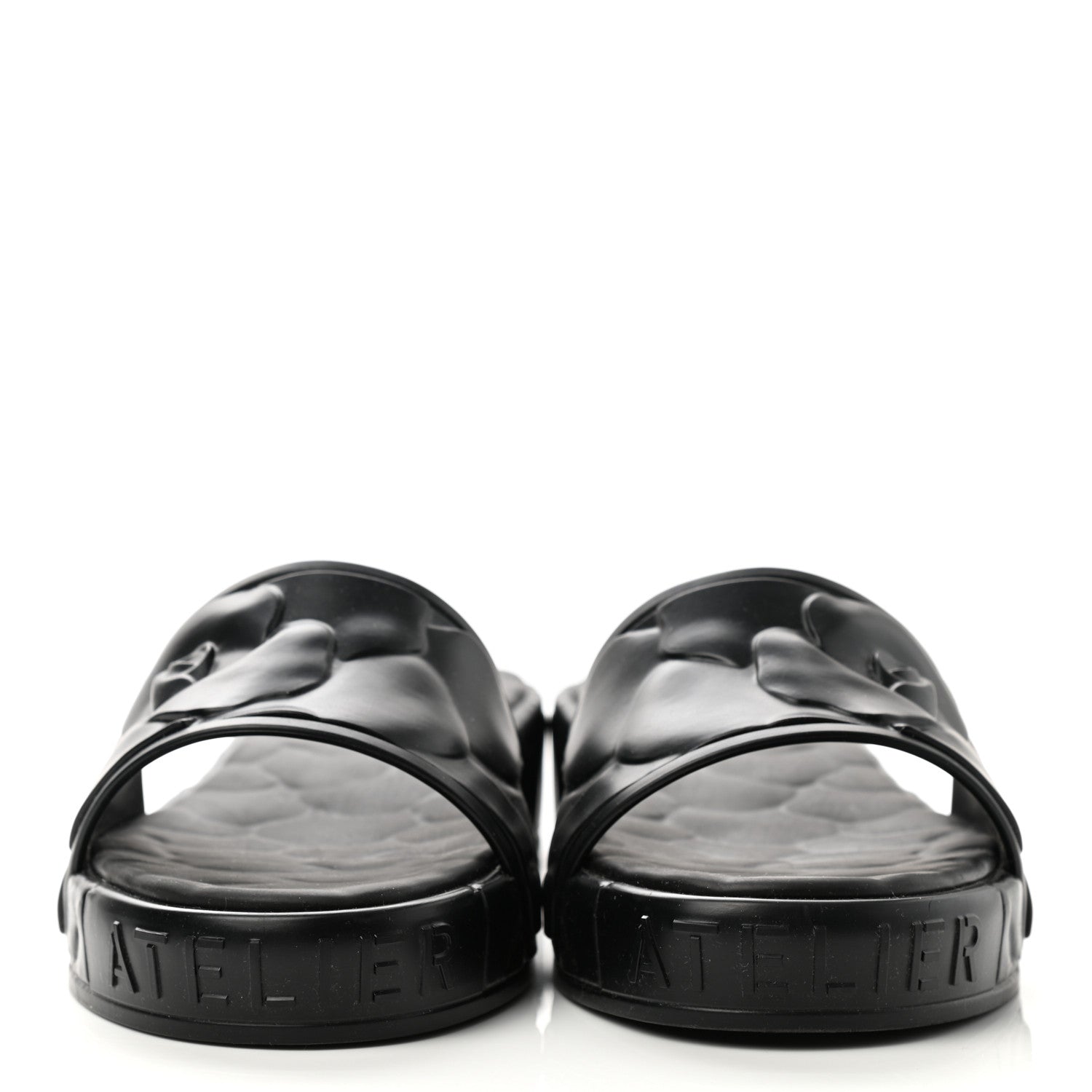 Valentino Garavani Rubber Atelier 03 Rose Edition 25/40mm Platform Slide Sandals 39 Black 2 of 8