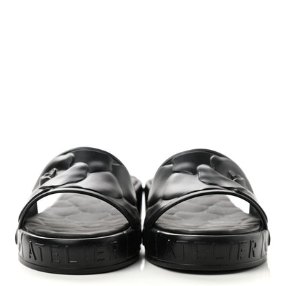 Valentino Garavani Rubber Atelier 03 Rose Edition 25/40mm Platform Slide Sandals 39 Black 2 of 8