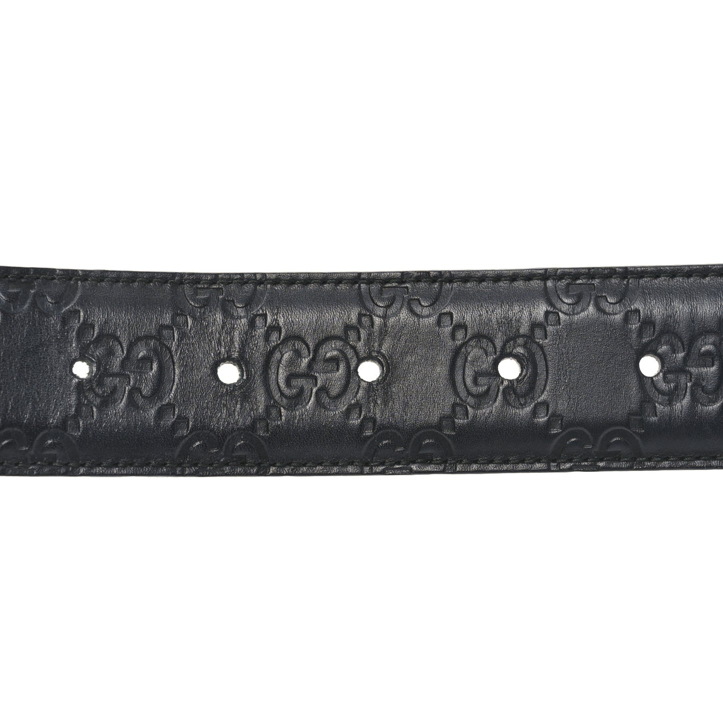 Guccissima Signature Interlocking G 37mm Belt 90 36 Black
