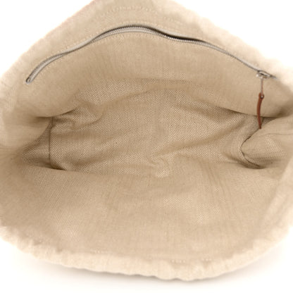 Hermes Canvas Barenia Fourbi 25 MM Pouch Naturel Fauve 6 of 13