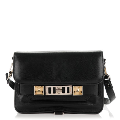 Proenza Schouler Textured Calfskin Mini PS11 Classic Shoulder Bag Black 1 of 7