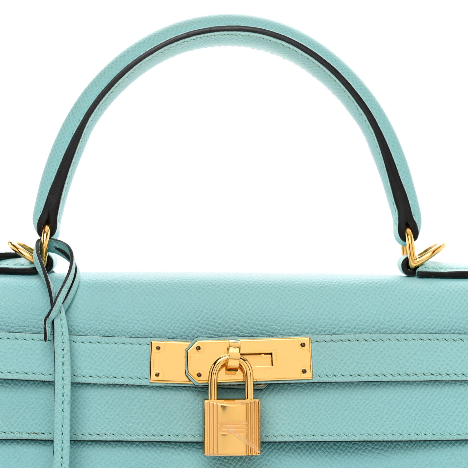 Hermes Epsom Kelly Sellier 28 Bleu Atoll 4 of 10