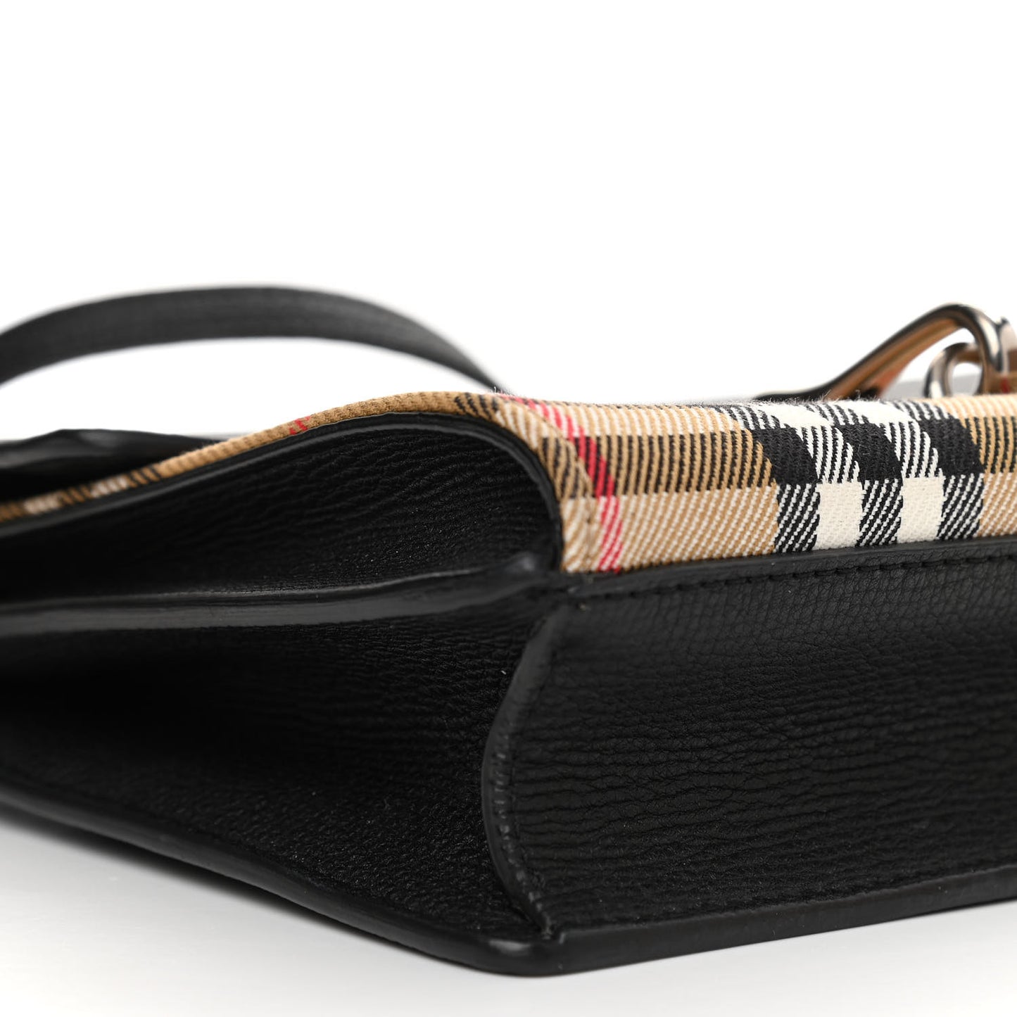 Derby Calfskin House Check Mini Macken Crossbody Bag Black