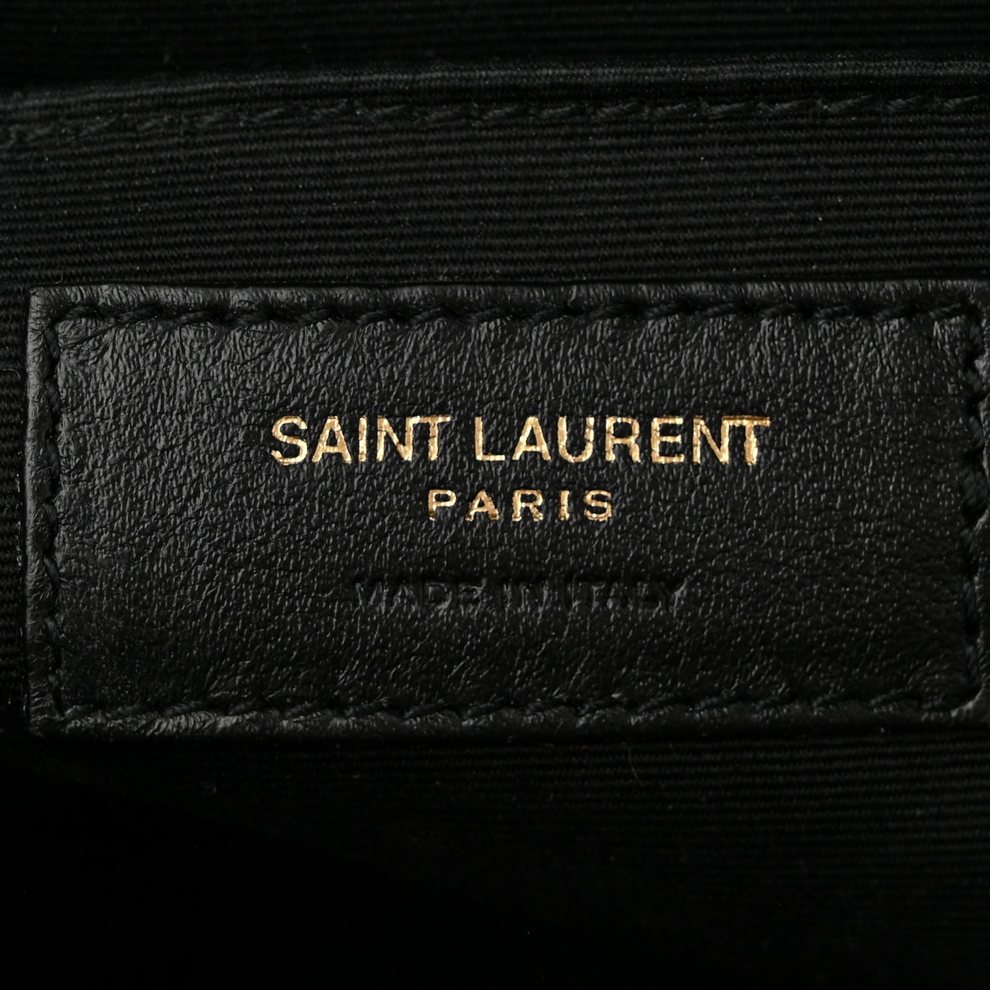 Patent Calfskin Crocodile Embossed Monogram Lou Camera Bag Black