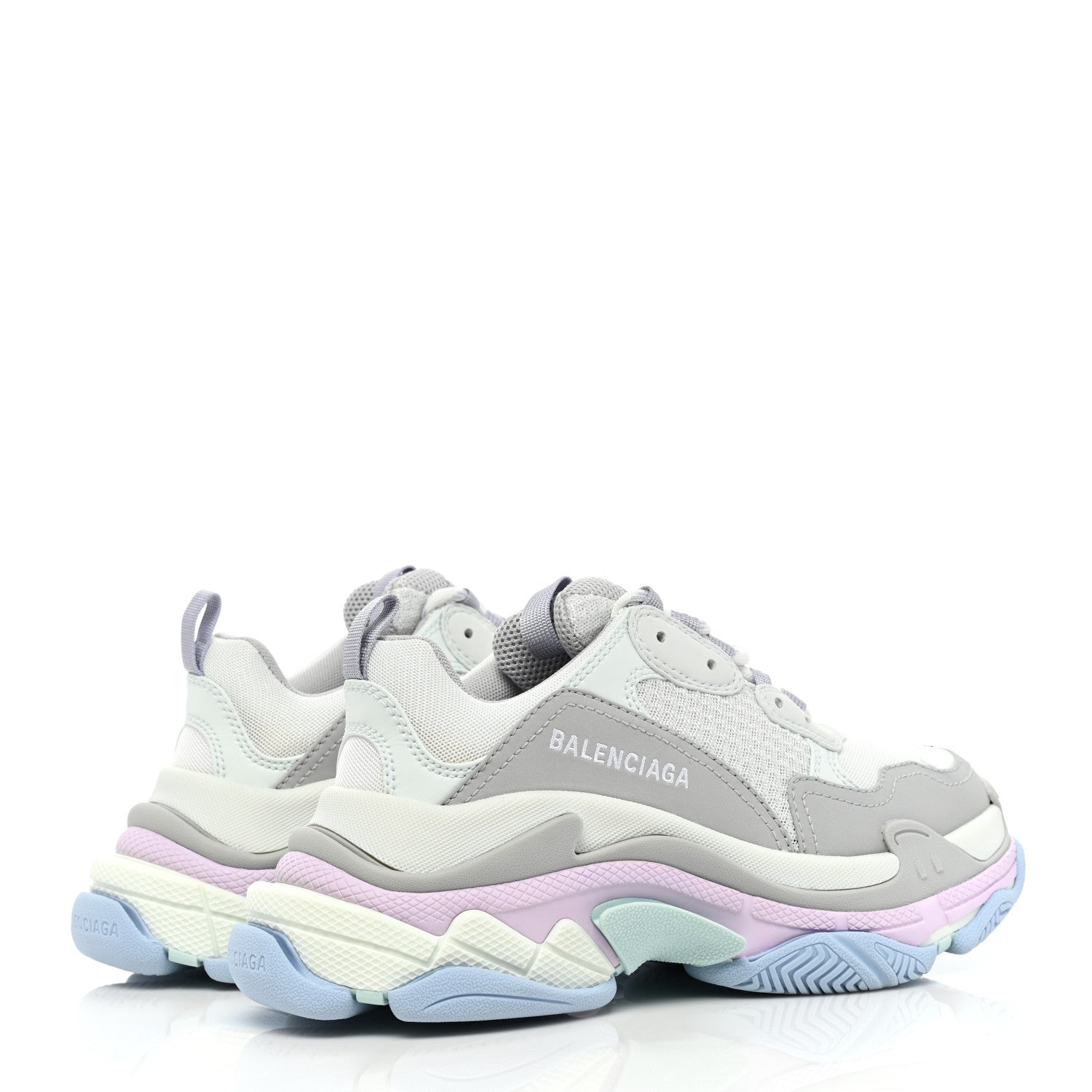 Balenciaga Fabric Mesh Womens Triple S Sneakers 37 Pastel 4 of 7