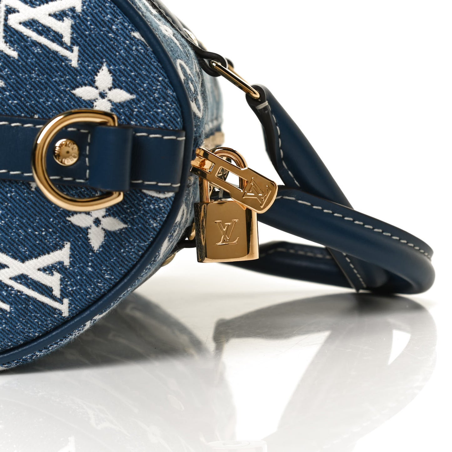 Monogram Jacquard Denim Speedy Bandouliere 25 Bleu
