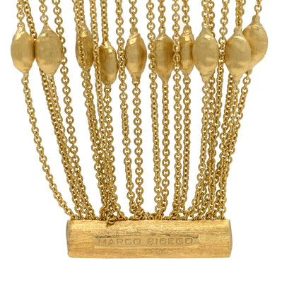 Marco Bicego 18K Yellow Gold Diamond Siviglia 20 Strand Bracelet 4 of 5