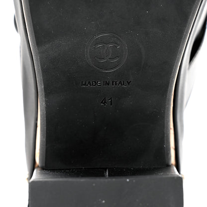 Chanel Calfskin CC Turn Lock Clogs 41 Black 8 of 8