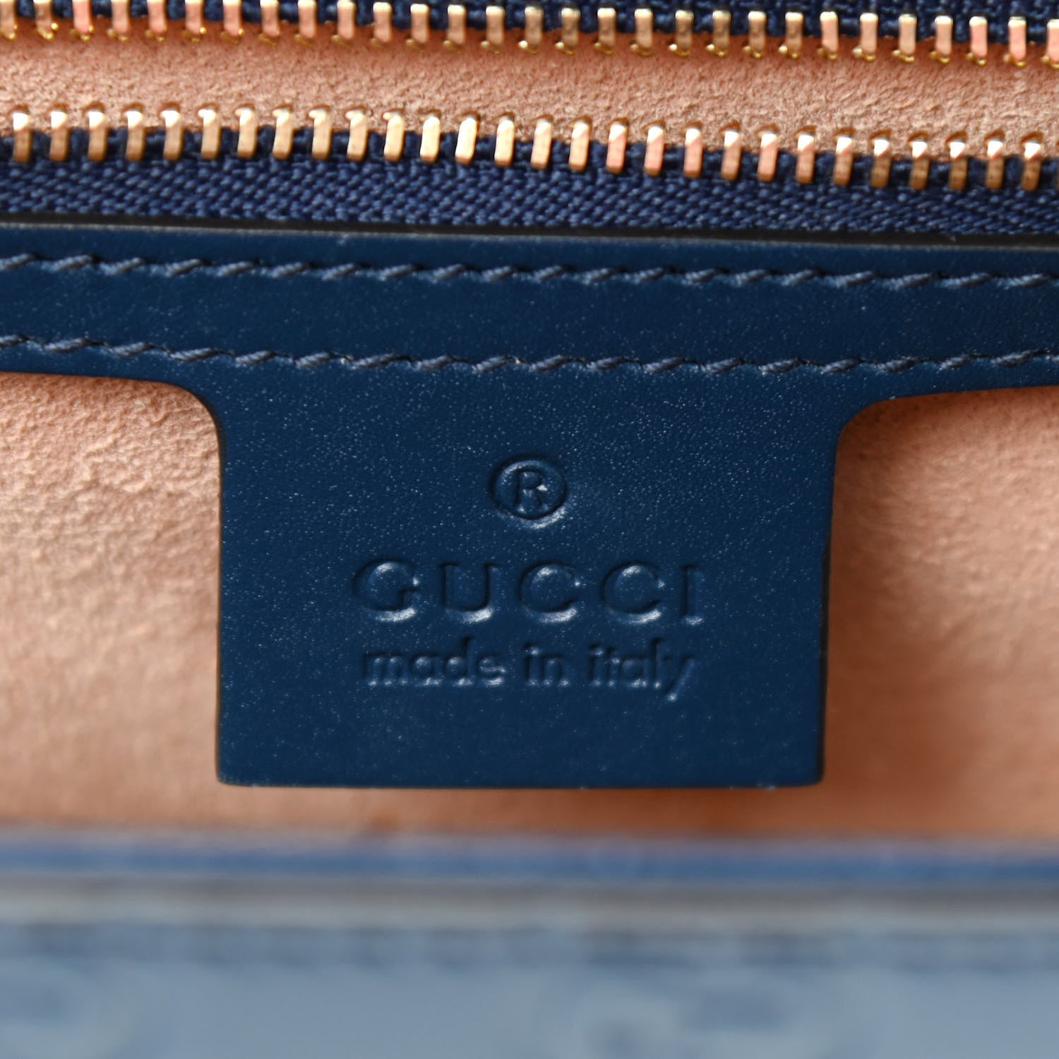 Gucci Guccissima Medium Padlock Shoulder Bag Blue Agata 6 of 10
