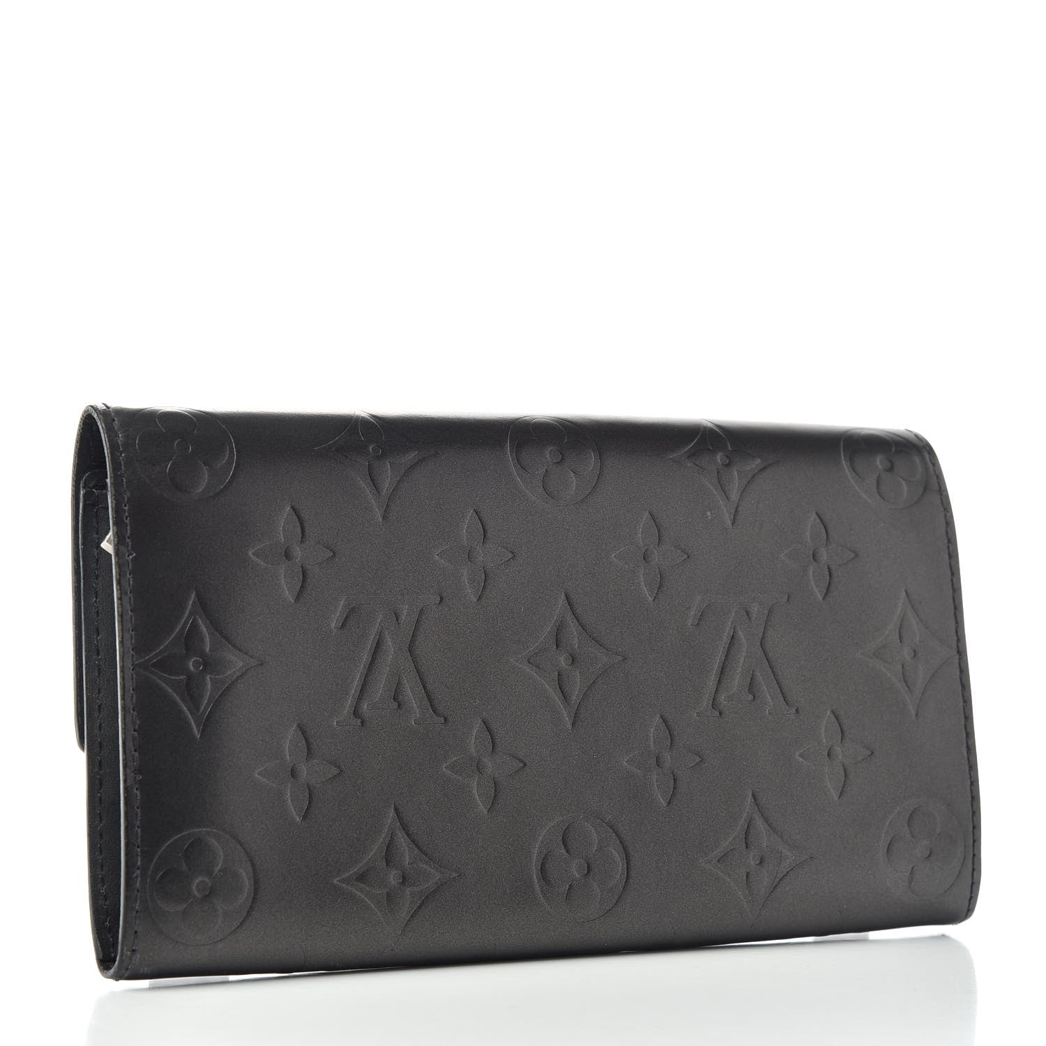 Louis Vuitton Mat Monogram Sarah Wallet Gris 3 of 6