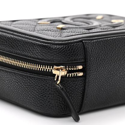 Chanel Caviar Quilted CC Filigree Vanity Clutch With Chain Black 10 of 11