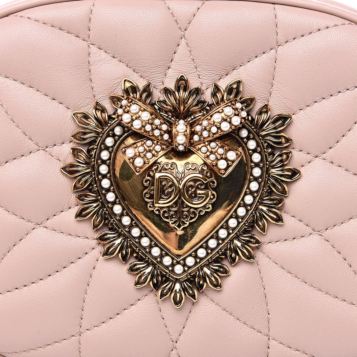 Calfskin Devotion Crossbody Bag Cipria