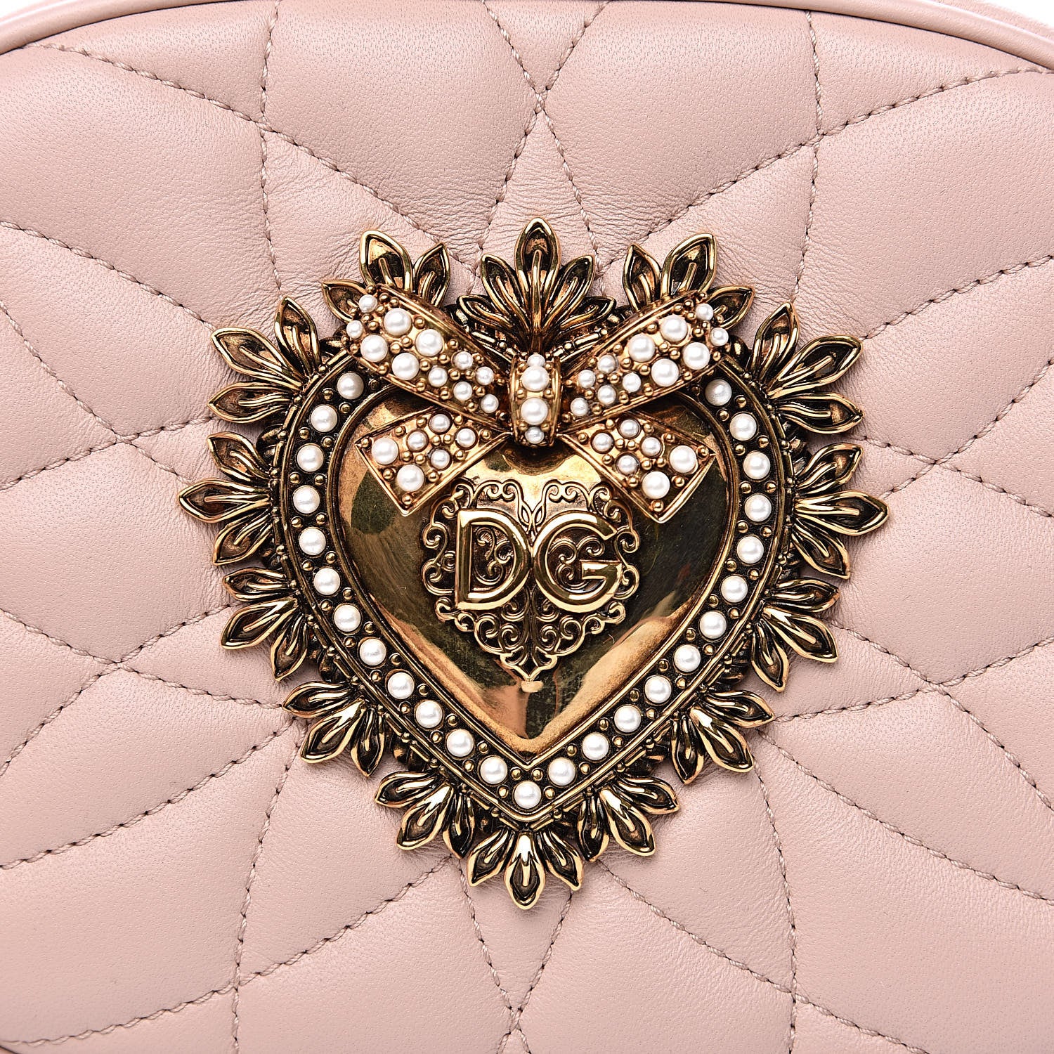 Dolce & Gabbana Calfskin Devotion Crossbody Bag Cipria 7 of 11