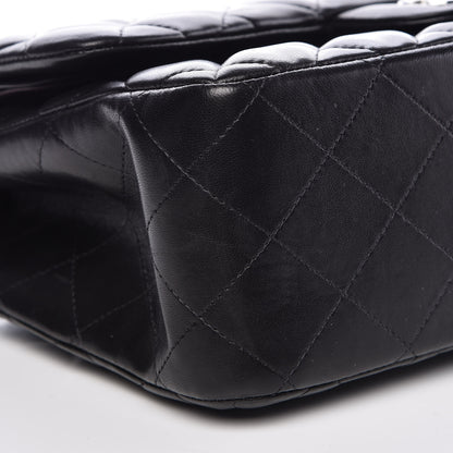 Chanel Lambskin Quilted Jumbo Double Flap Black 8 of 10