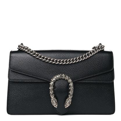 Gucci Pebbled Calfskin Small Dionysus Shoulder Bag Black 1 of 14
