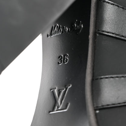 Louis Vuitton Suede Calfskin Monogram Star Trail Ankle Boots 36 Black 7 of 7