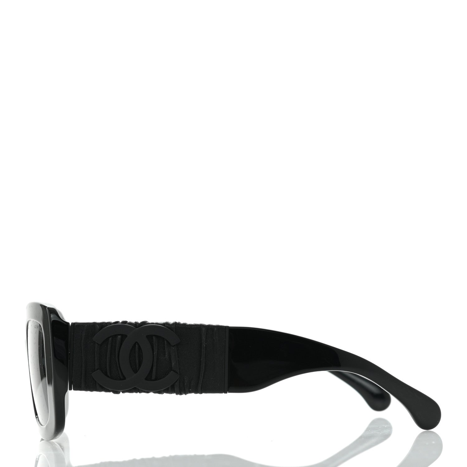 Chanel Acetate Calfskin Polarized Square Sunglasses 5473-Q-A Black 3 of 8