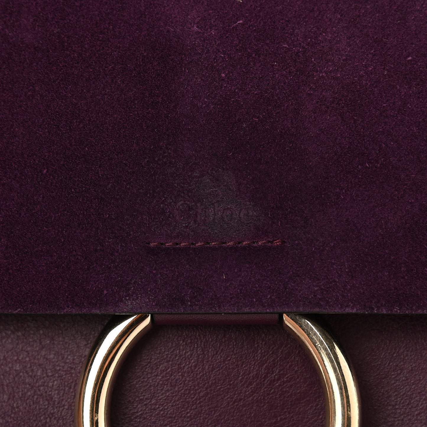 Calfskin Suede Medium Faye Shoulder Bag Intense Violine