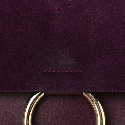 Chloe Calfskin Suede Medium Faye Shoulder Bag Intense Violine 6 of 15