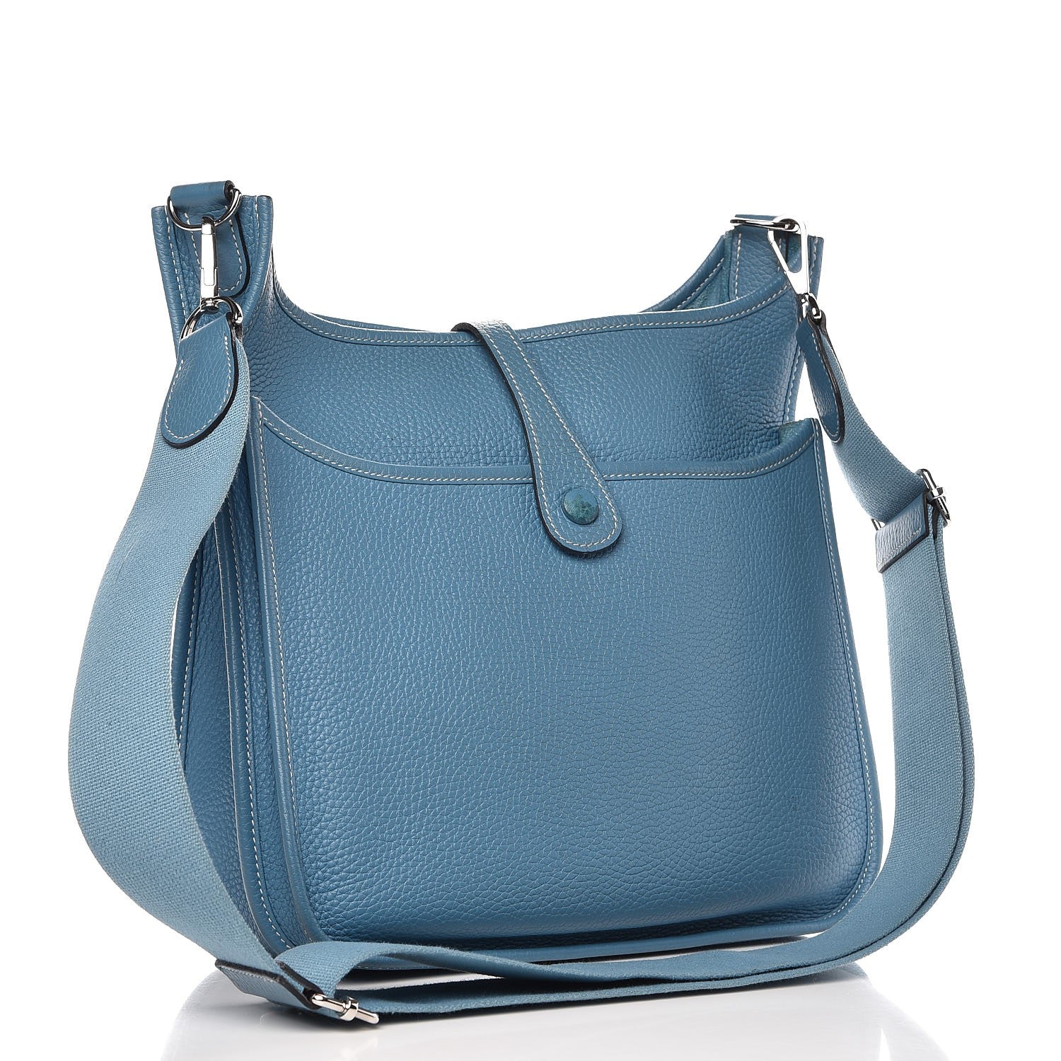 Hermes Taurillon Clemence Evelyne III PM Blue Jean 3 of 11