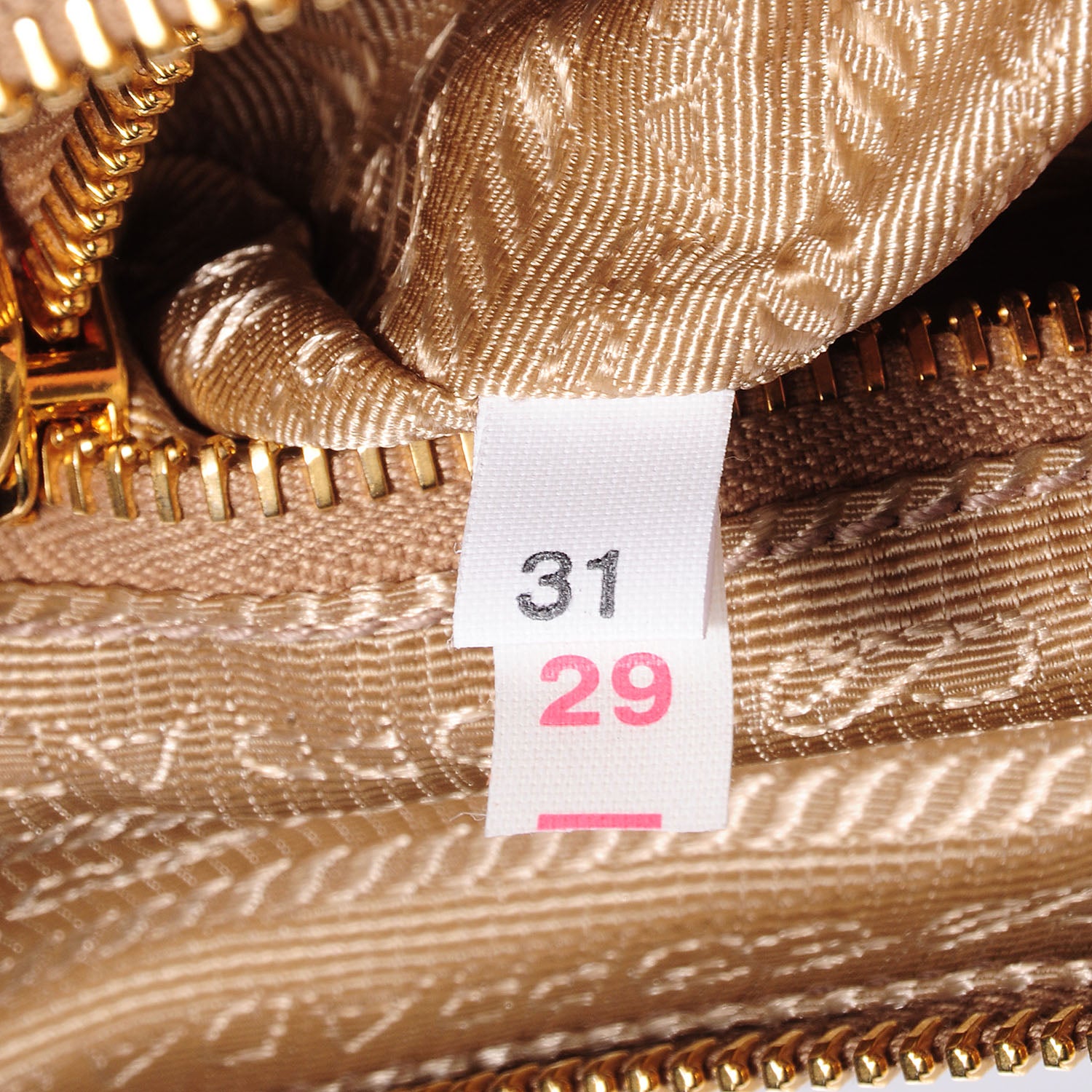 Prada Saffiano Perforated Striped Boston Papaya Caramel 8 of 10