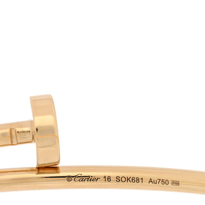 Cartier 18K Yellow Gold Small Juste Un Clou Bracelet 16 3 of 4