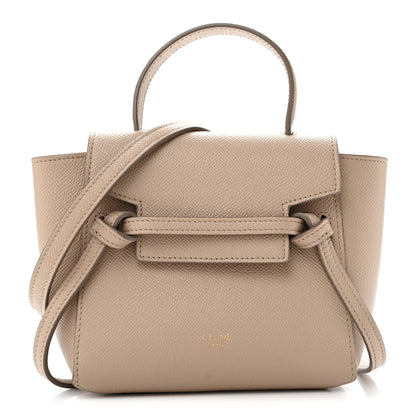 Celine Grained Calfskin Pico Belt Bag Light Taupe 1 of 12
