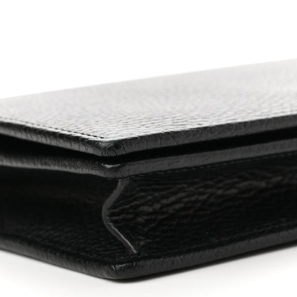 Gucci Calfskin Mini GG Marmont Chain Wallet Black 8 of 10