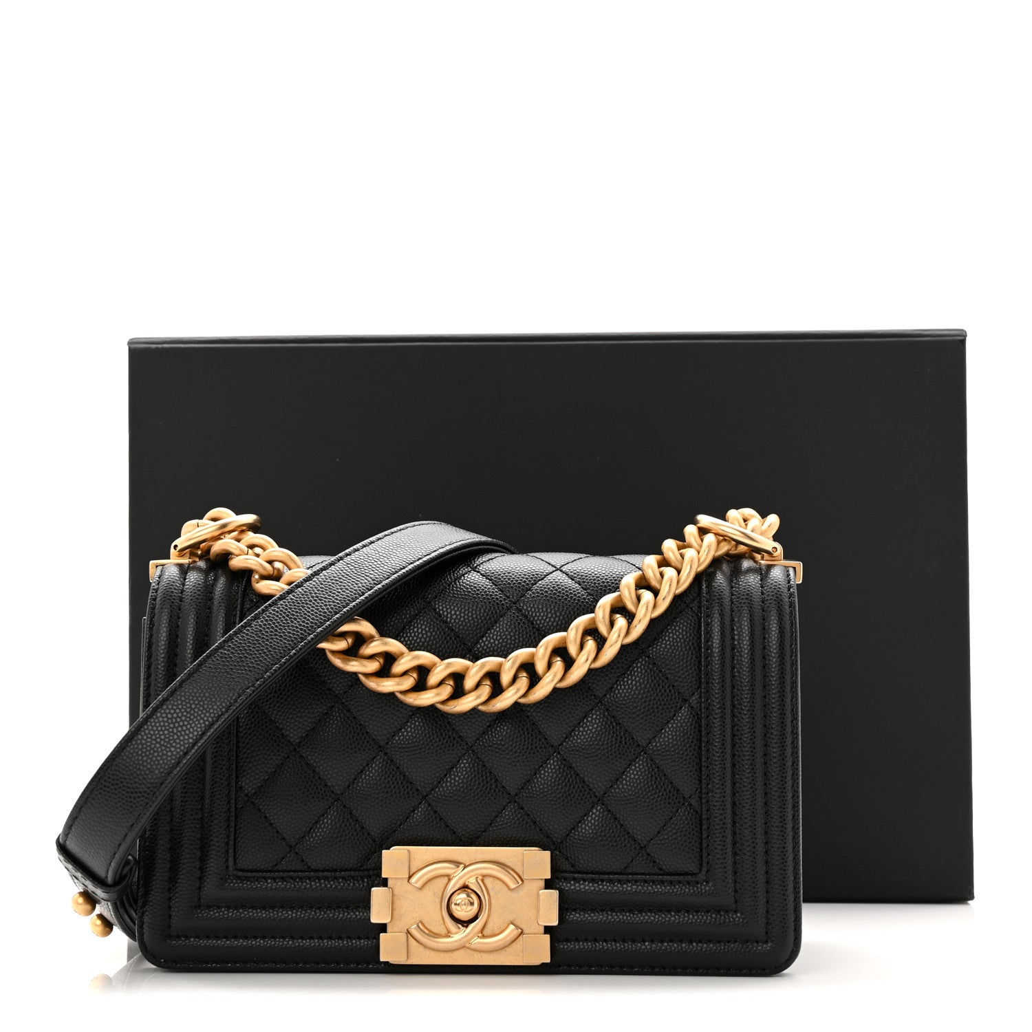 Chanel Caviar Quilted Small Boy Flap Black 11 of 11