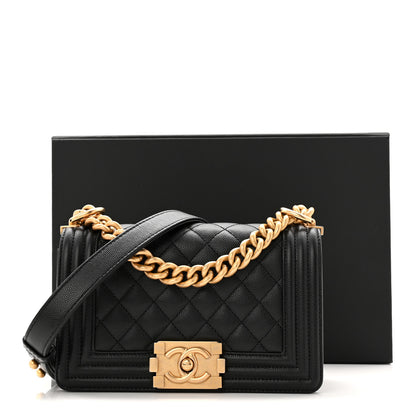 Chanel Caviar Quilted Small Boy Flap Black 11 of 11