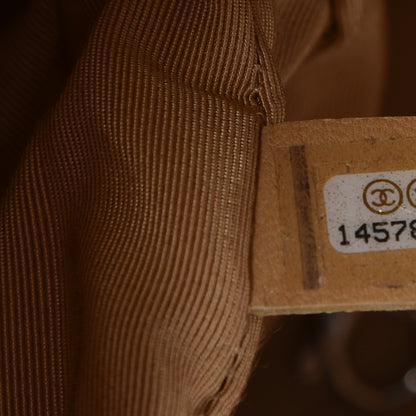 Chanel Washed Lambskin Chain Around Maxi Flap Bag Dark Beige 7 of 7