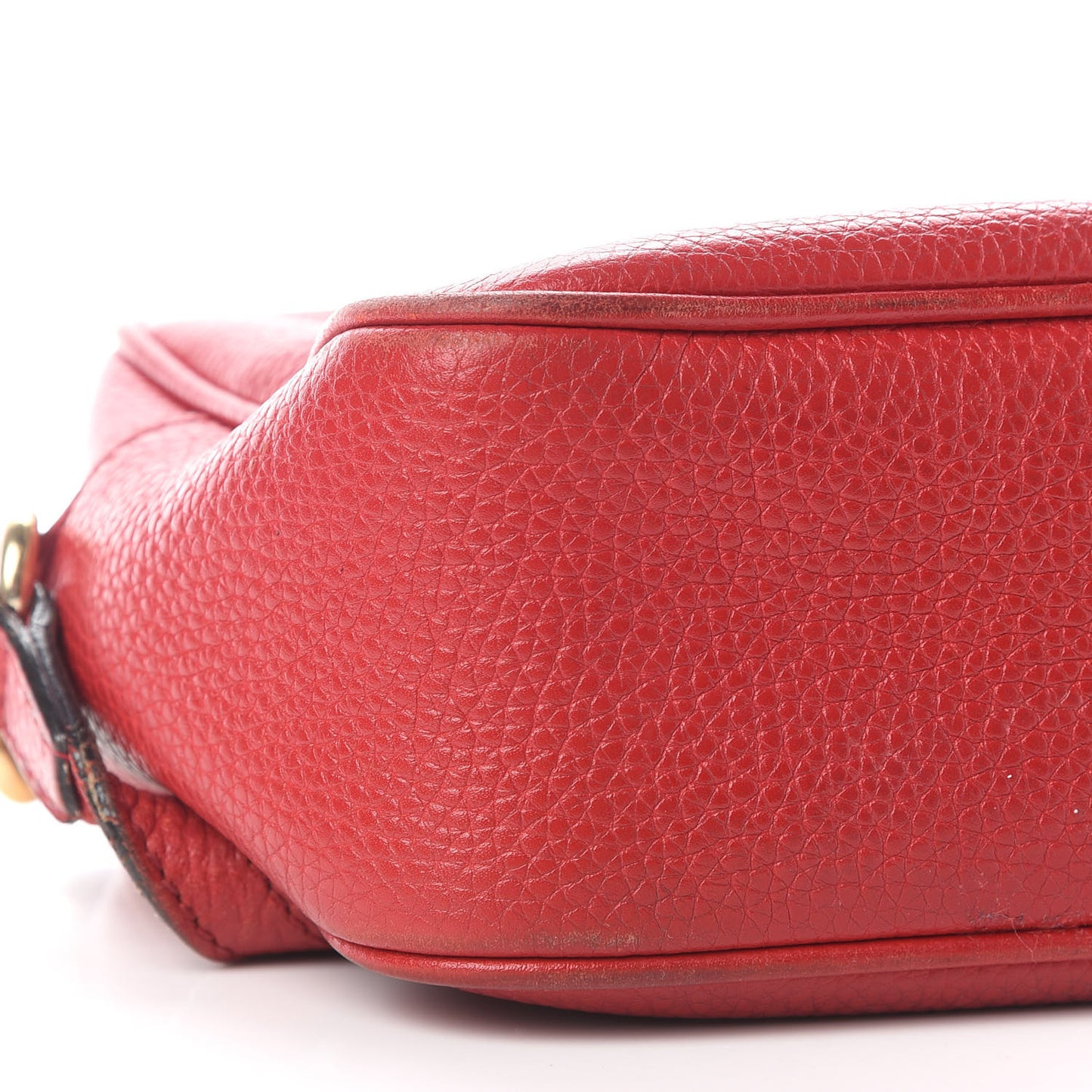 Pebbled Calfskin Small Soho Disco Bag Tabasco Red