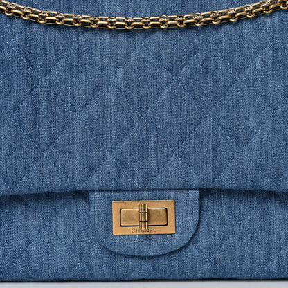 Chanel Denim Quilted 2.55 Reissue 227 Flap Blue 8 of 12