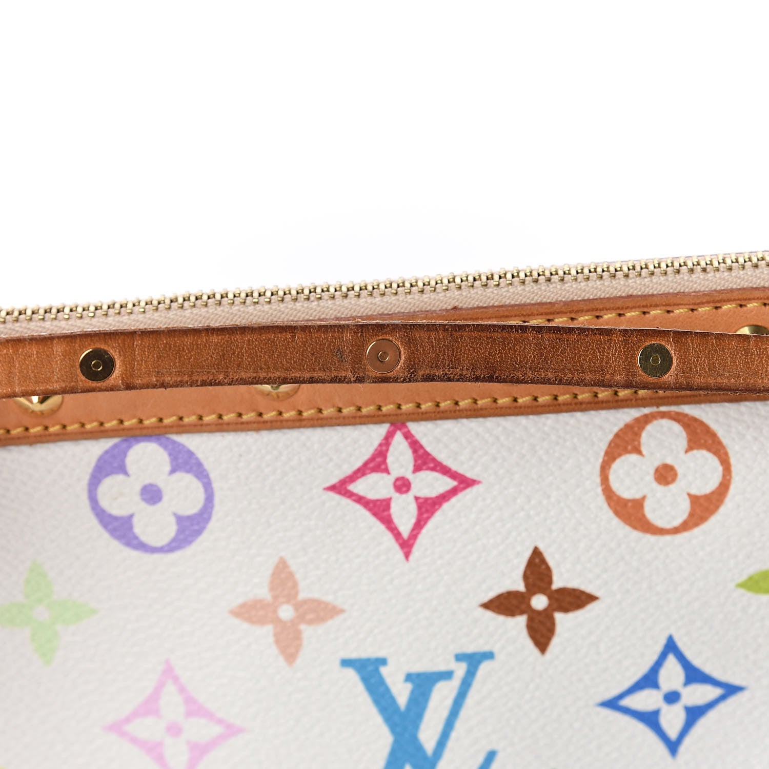 Louis Vuitton Monogram Multicolor Pochette Accessories White 11 of 11