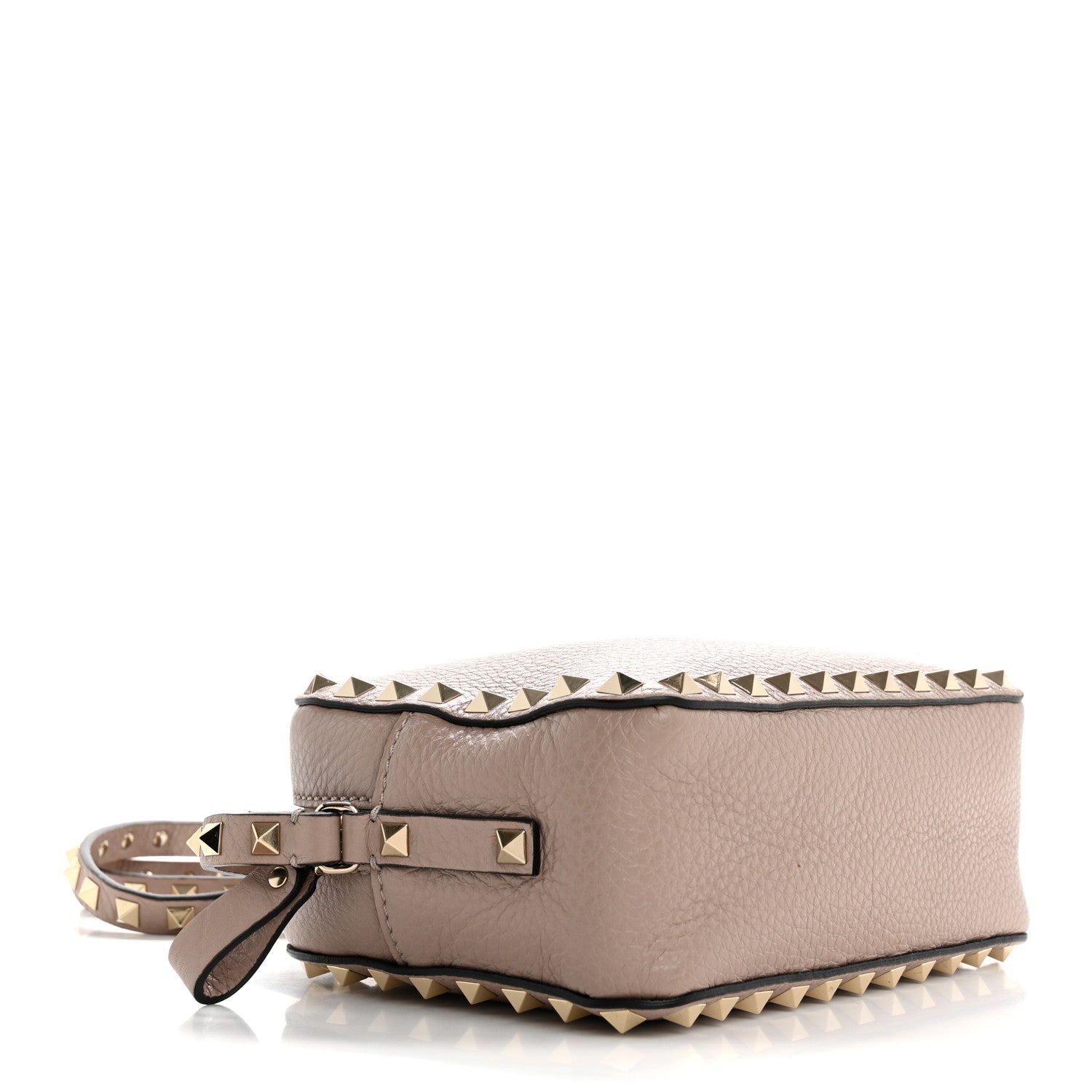 Valentino Garavani Pebbled Calfskin Rockstud Camera Crossbody Bag Poudre 4 of 12