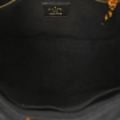 Louis Vuitton Calfskin Monogram On My Side PM Black 5 of 8