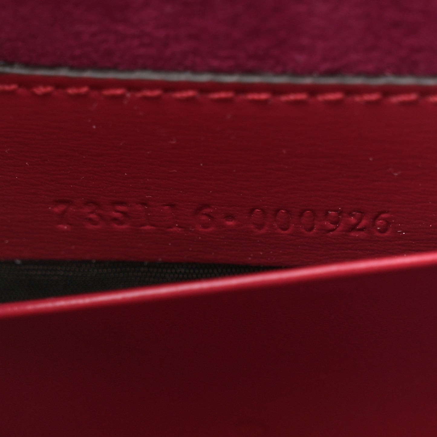 Moire Fabric Calfskin Rhinestone Monogram Monochrome Mini Bamboo 1947 Top Handle Chain Bag Dark Cherry Red