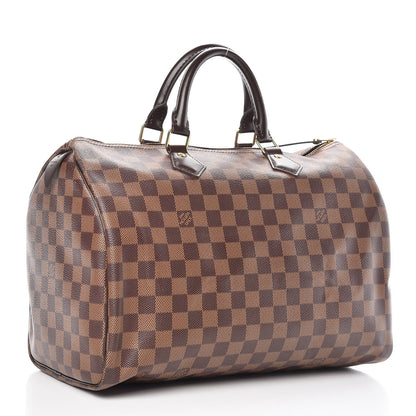 Louis Vuitton Damier Ebene Speedy 35 3 of 10