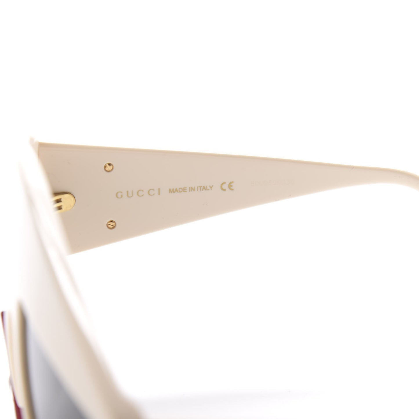 Acetate Crystal Hollywood Forever Tear Drop Sunglasses GG0359S Ivory