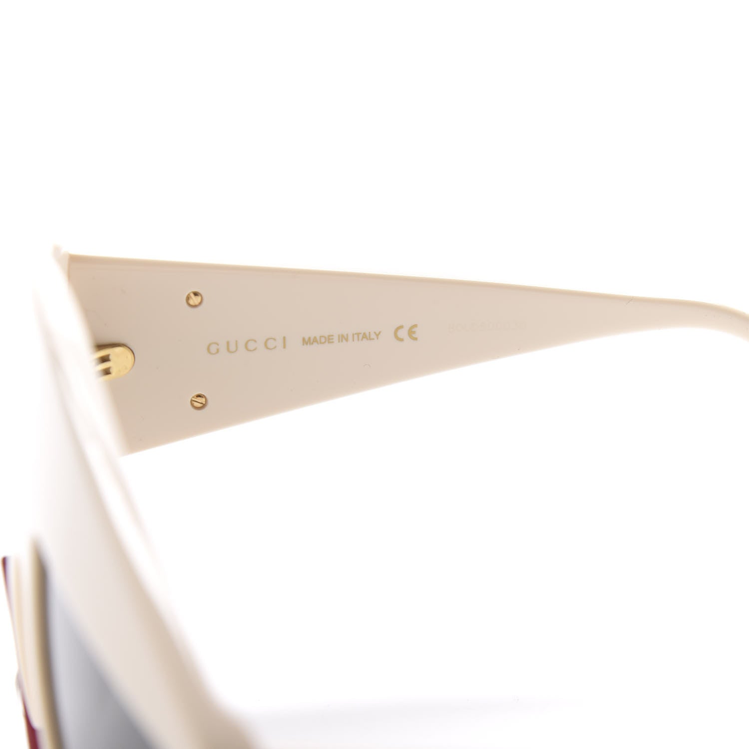 Gucci Acetate Crystal Hollywood Forever Tear Drop Sunglasses GG0359S Ivory 5 of 9