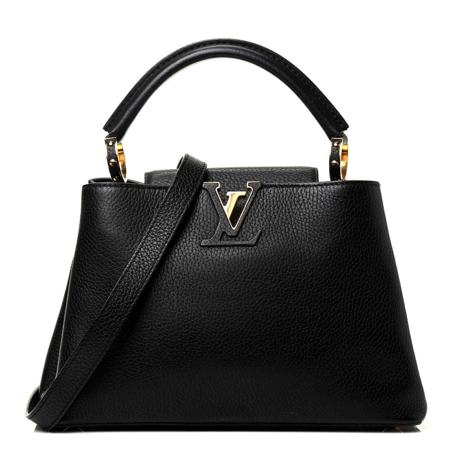 Louis Vuitton Taurillon Capucines BB Black 1 of 4