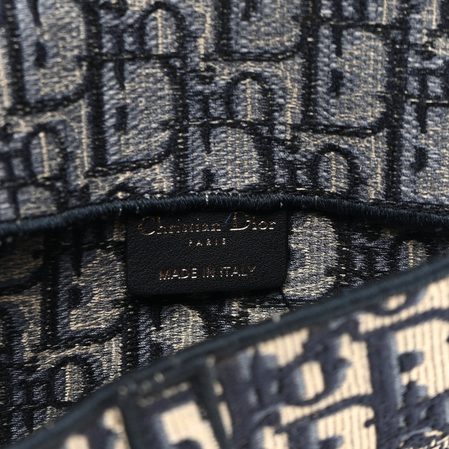 Christian Dior Oblique Slim Saddle Pouch Blue 6 of 11