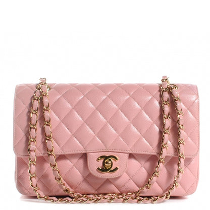 Chanel Caviar Medium Double Flap Pink 1 of 12